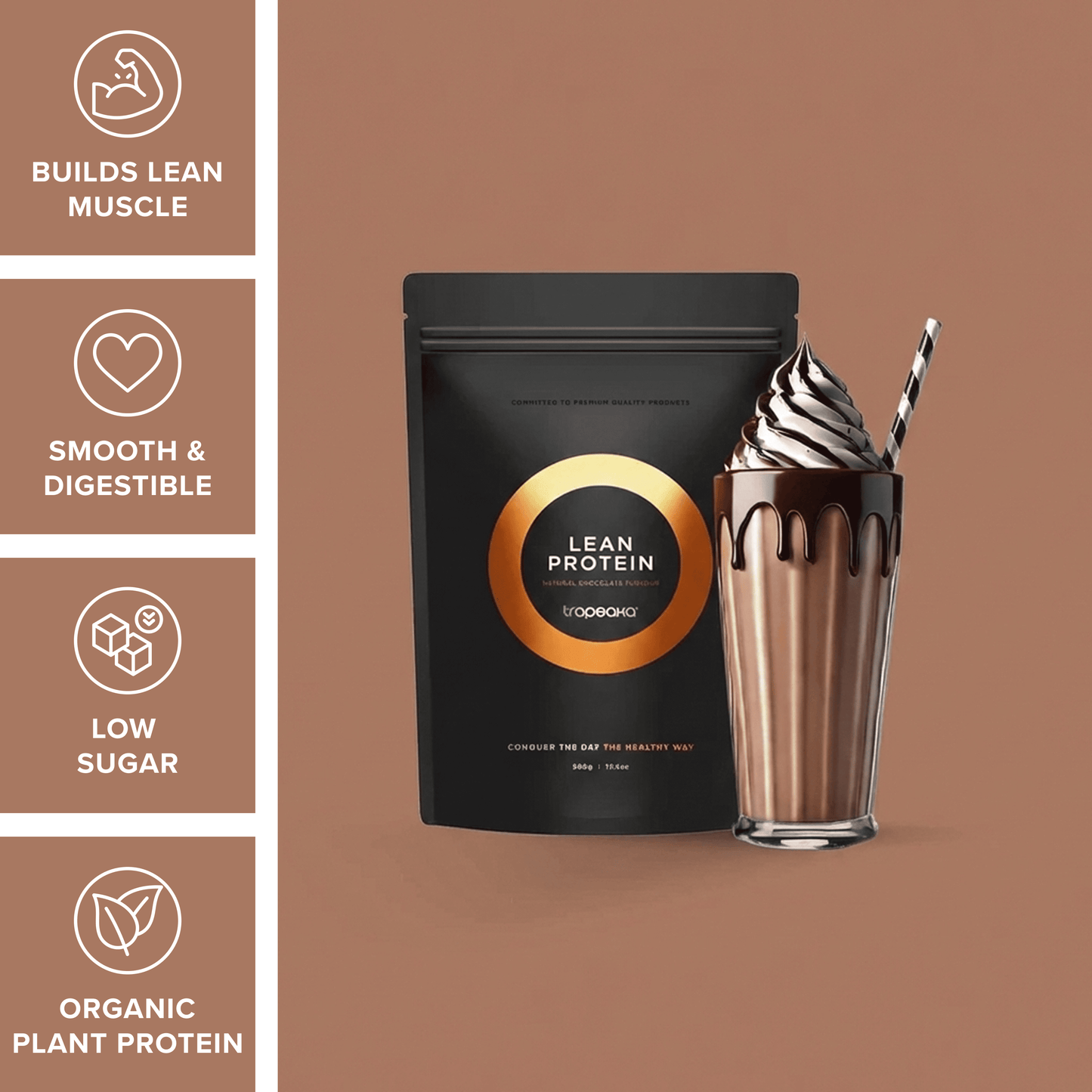 Tropeaka Lean Protein Powder - Chocolate - L'Organic