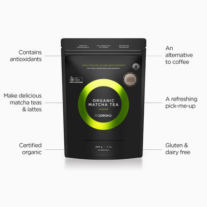 Tropeaka Organic Matcha Tea Powder - 200g - L'Organic