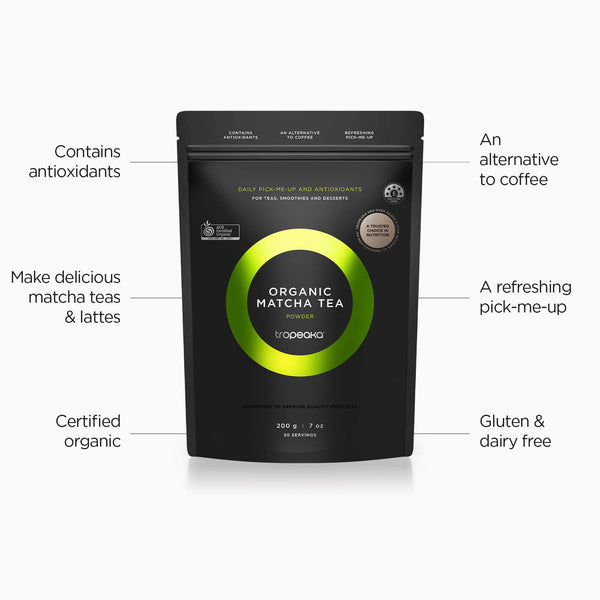 Tropeaka Organic Matcha Tea Powder - 200g - L'Organic