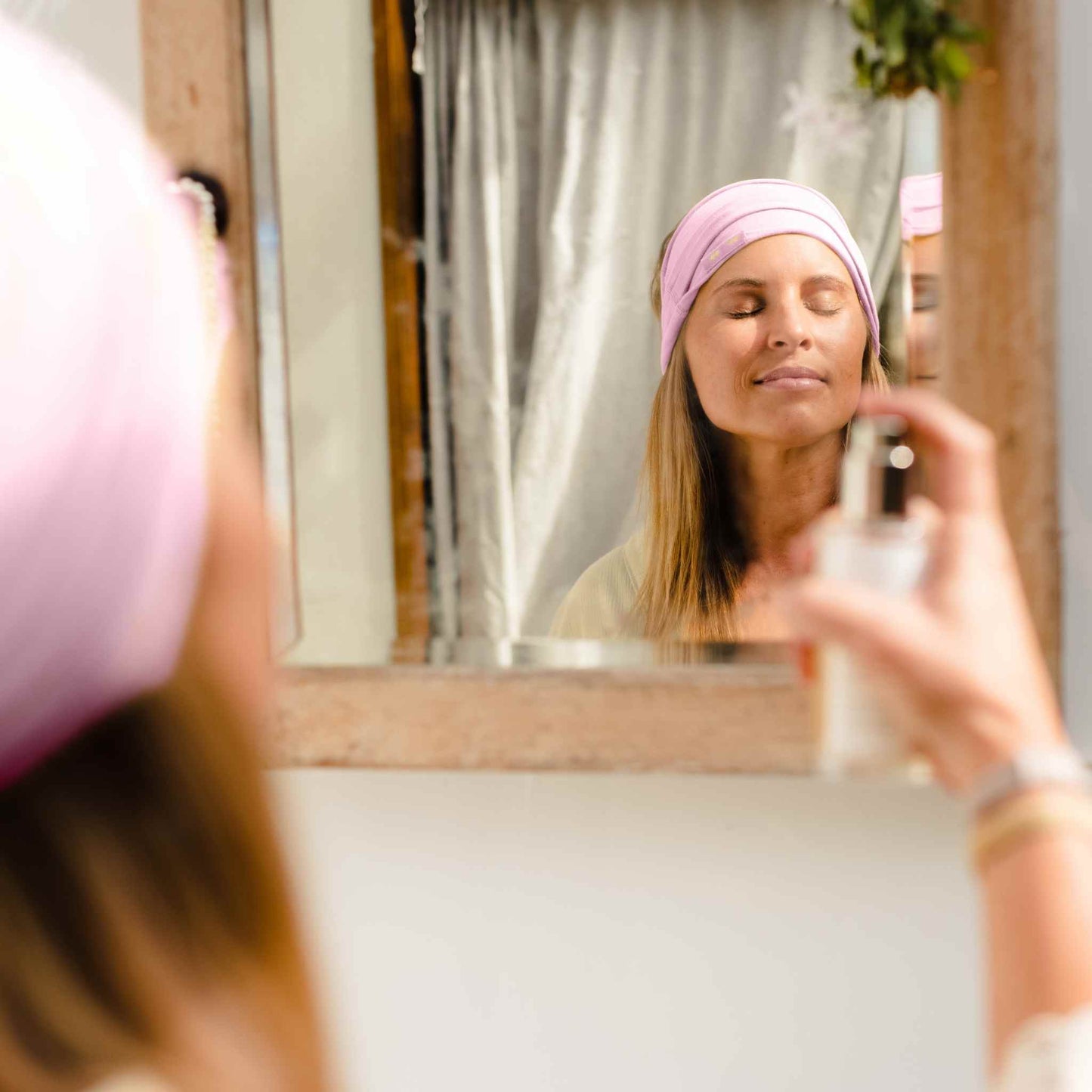 Kooshoo Organic Twist Headband - Pink Mist