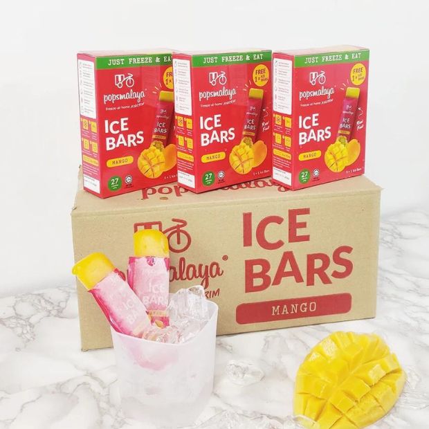 Pops Malaya Freeze-at-Home Sorbet Bars - Mango 6 x 45ml - Happy Tummies Pty Ltd