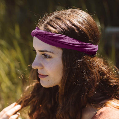 Kooshoo Organic Twist Headband - Wild Beet