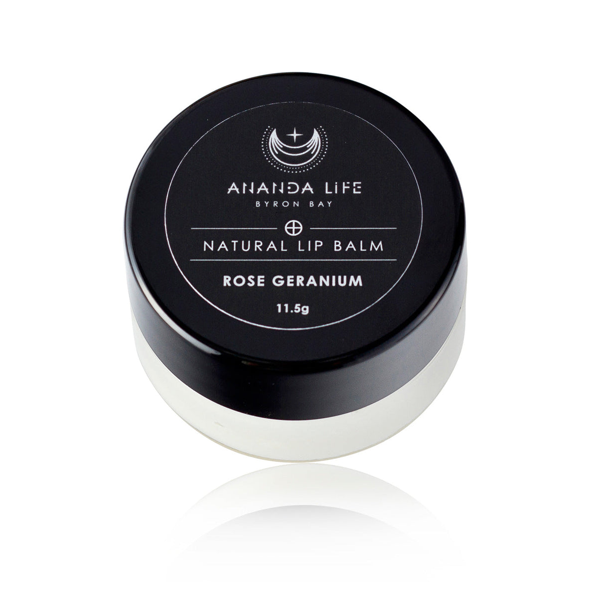 Ananda Life Rose Geranium Lip Balm Glass pot