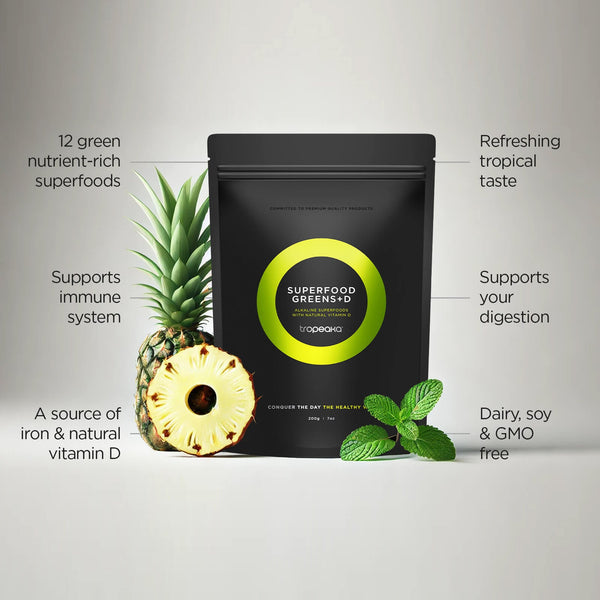Tropeaka Superfood Greens + D Powder - L'Organic