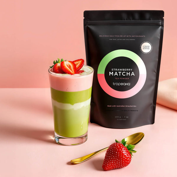 Tropeaka Strawberry Matcha Tea Powder - 200g - L'Organic