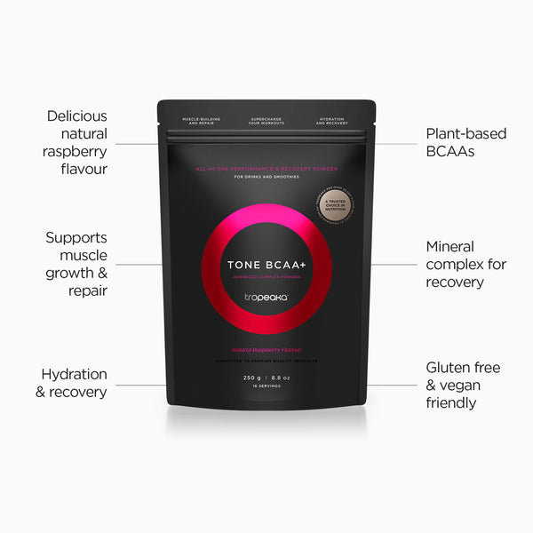 Tropeaka Tone BCAA+ Raspberry - 250g - L'Organic