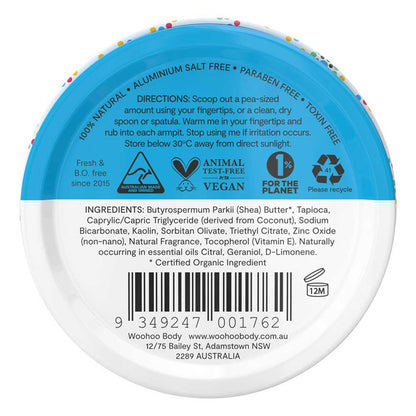 Woohoo All Natural Deodorant Paste Tin - Surf - 60g - L'Organic