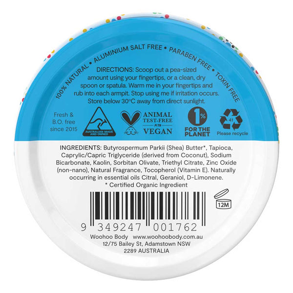 Woohoo All Natural Deodorant Paste Tin - Surf - 60g - L'Organic