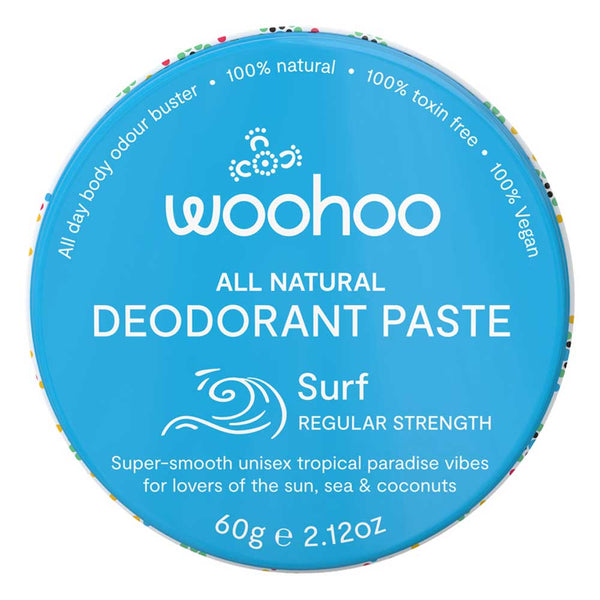 Woohoo All Natural Deodorant Paste Tin - Surf - 60g - L'Organic